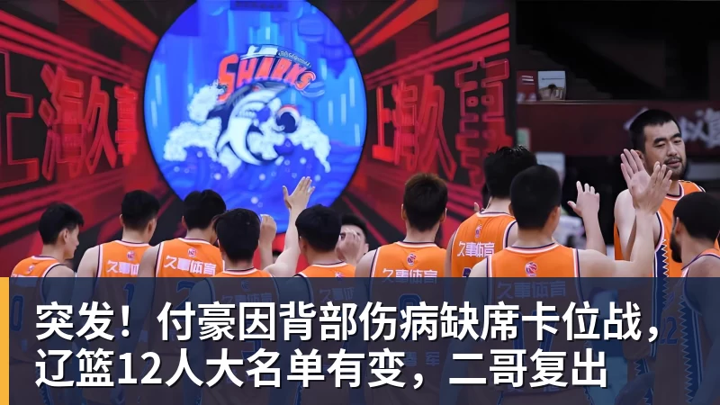 星空体育突发！付豪因背部伤病缺席卡位战，辽篮12人大名单有变，二哥复出